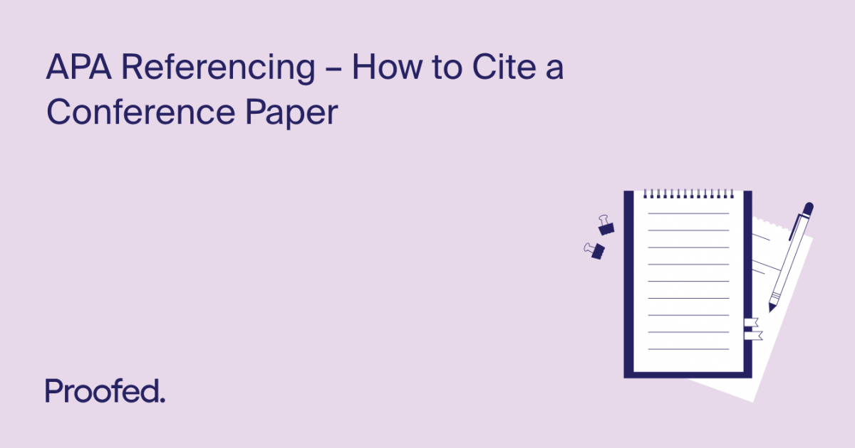 how to cite a conference presentation apa