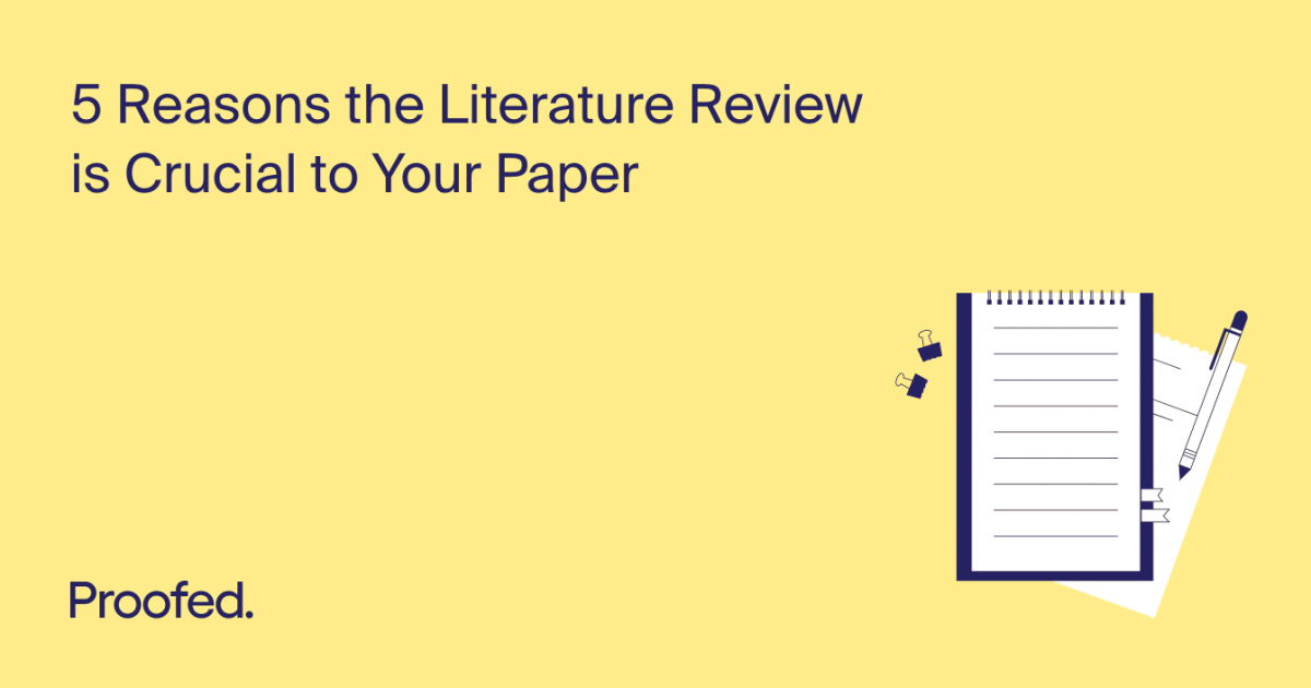 reasons for writing literature review