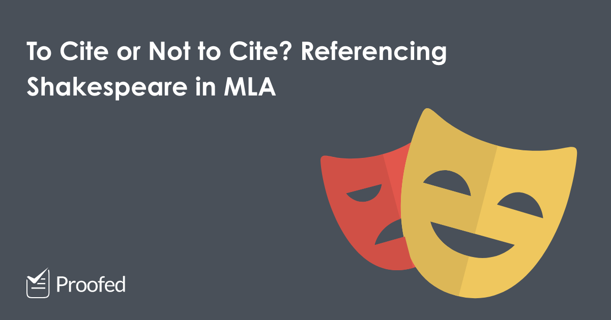 How to Cite Shakespeare in MLA Referencing