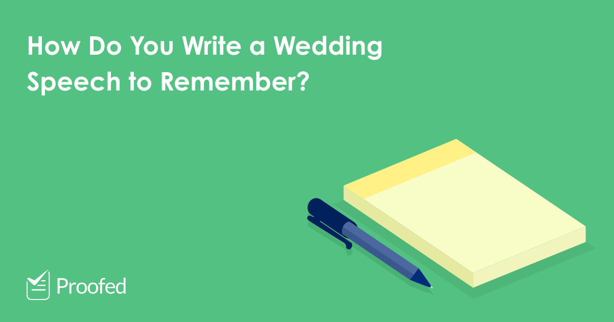 4 Tips on Writing a Wedding Speech