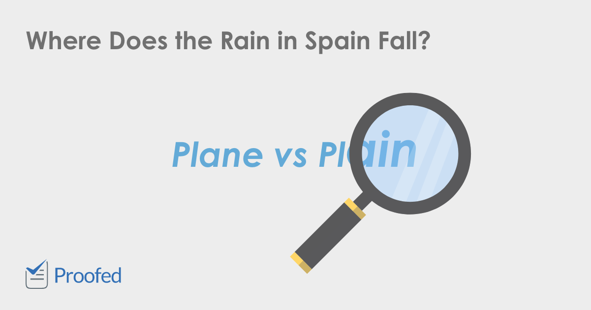 Word Choice: Plane vs. Plain