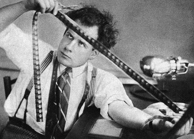 Sergei Eisenstein at work.
