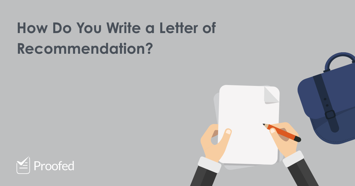 How To Write A Letter Of Recommendation 