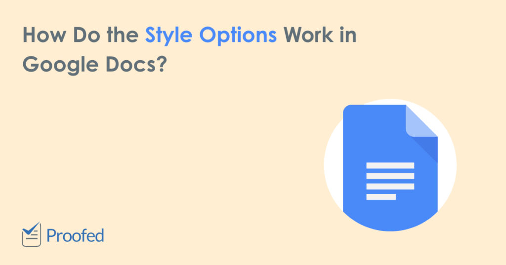 Using Text Styles in Google Docs