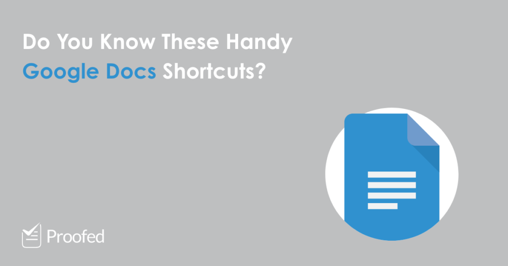 A Guide to Shortcuts in Google Docs