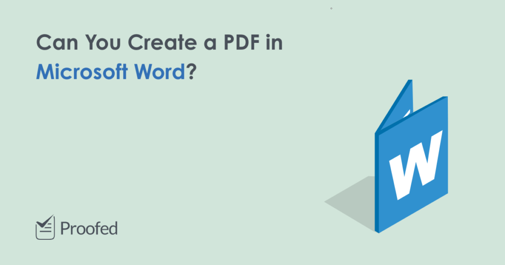 How to Create a PDF in Microsoft Word