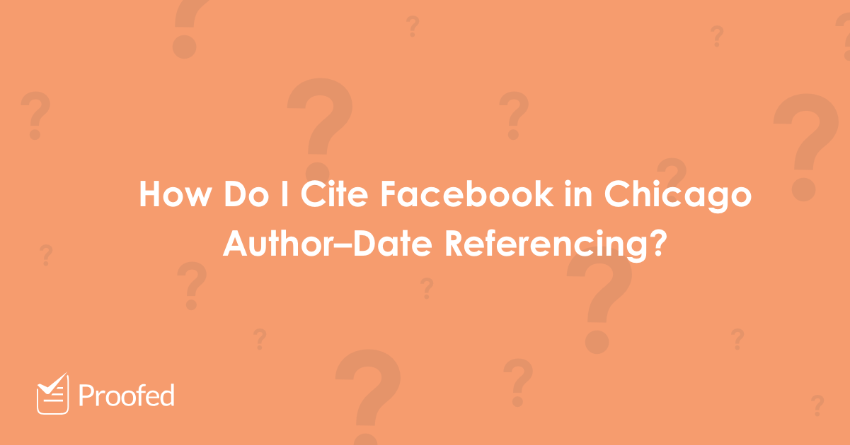 Citing Social Media with Chicago Author–Date Referencing