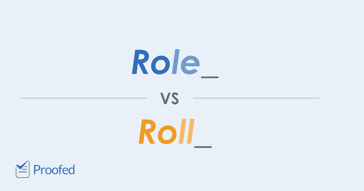 Word Choice: Role vs. Roll