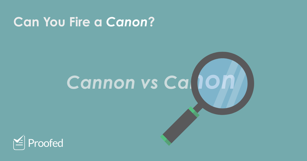 Canon vs. Cannon (Grammar Rules) - Writer's Digest