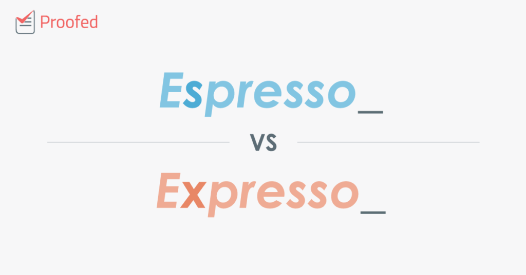 Espresso vs. Expresso