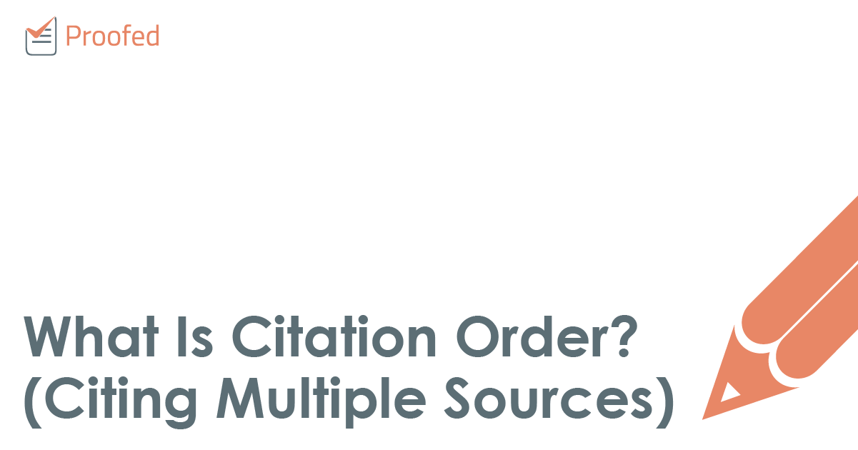 What Is Citation Order?