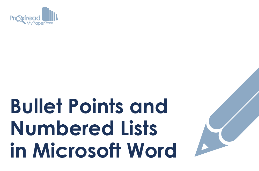 Bullet Points and Numbered Lists in Microsoft Word
