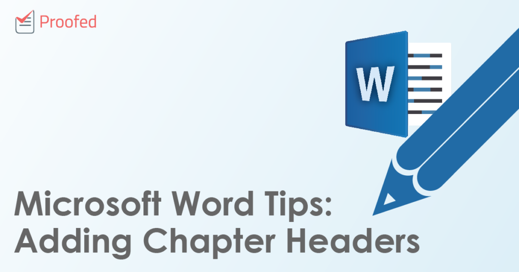 Microsoft Word Tips - Adding Chapter Headers