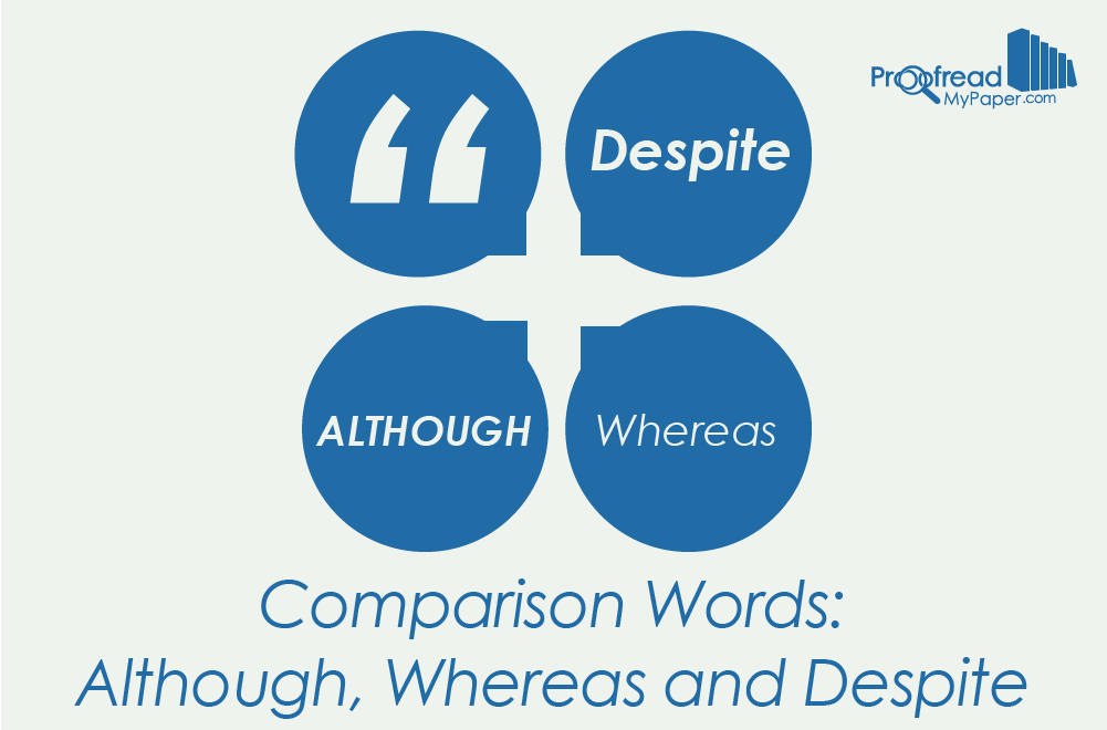 Comparison Words - Although, Whereas and Despite