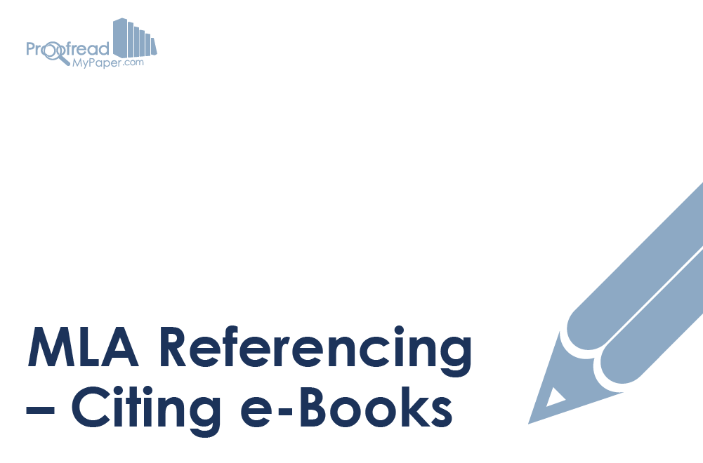 MLA - Citing e-Books