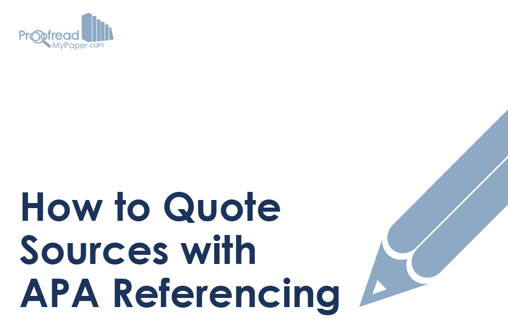How to Quote Sources with APA Referencing