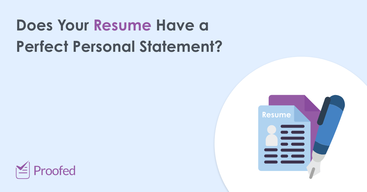 How to Write a Personal Statement for a Resume