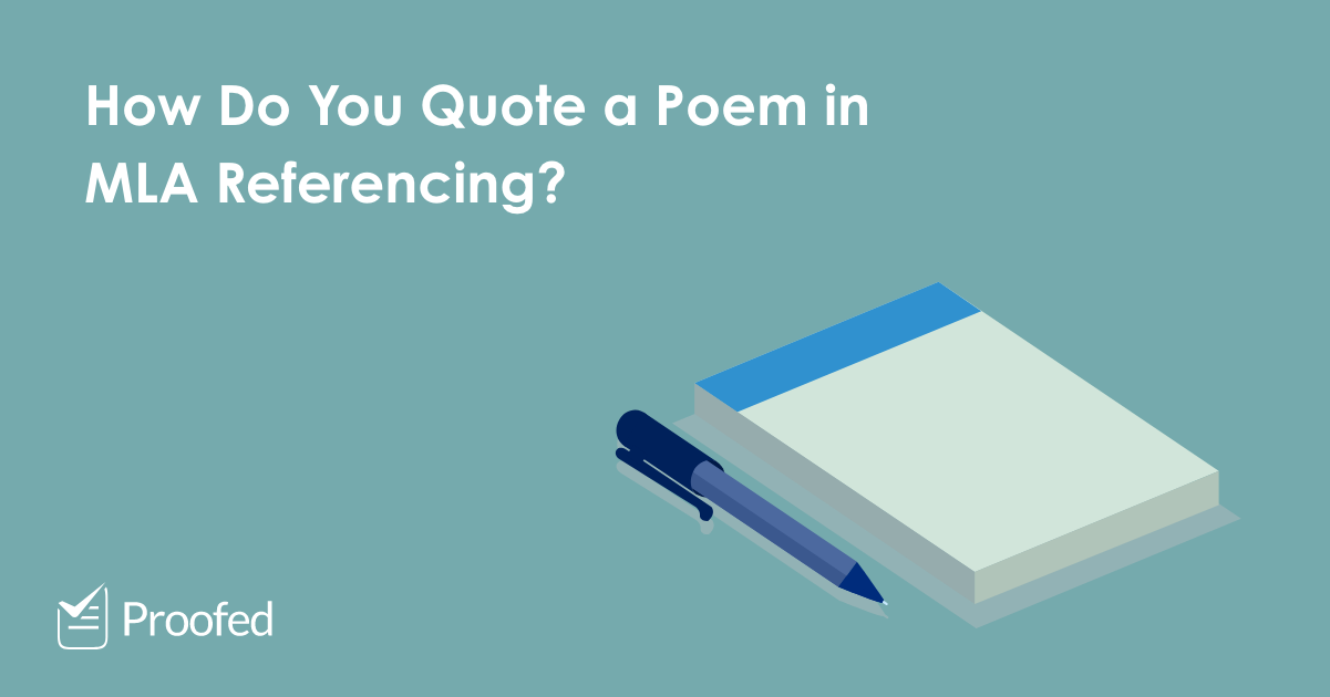 How to Quote Poetry in MLA Referencing