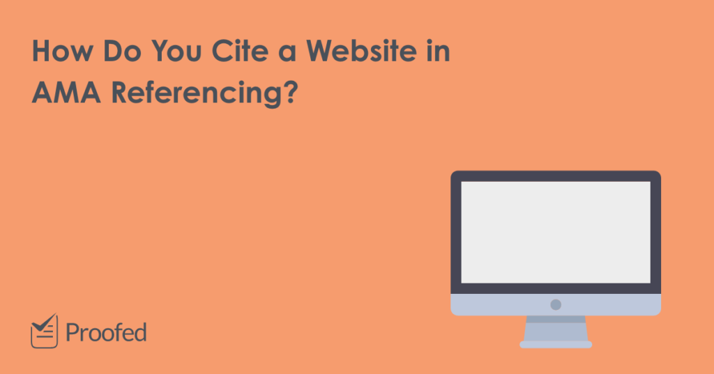 How to Cite a Website in AMA Referencing