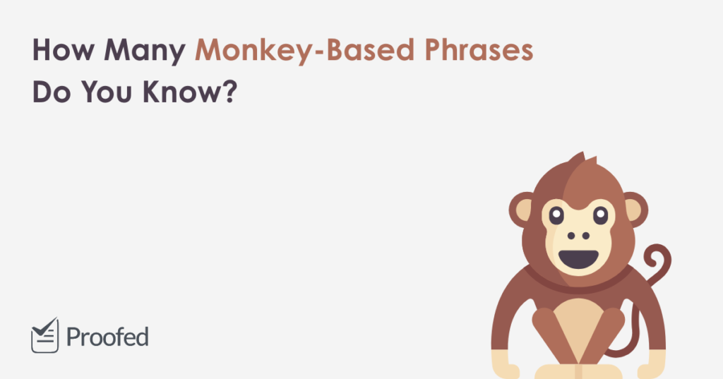 World Monkey Day (Monkey Words and Phrases Monkeying Around)