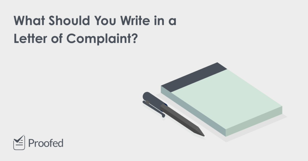 How to Write a Letter of Complaint