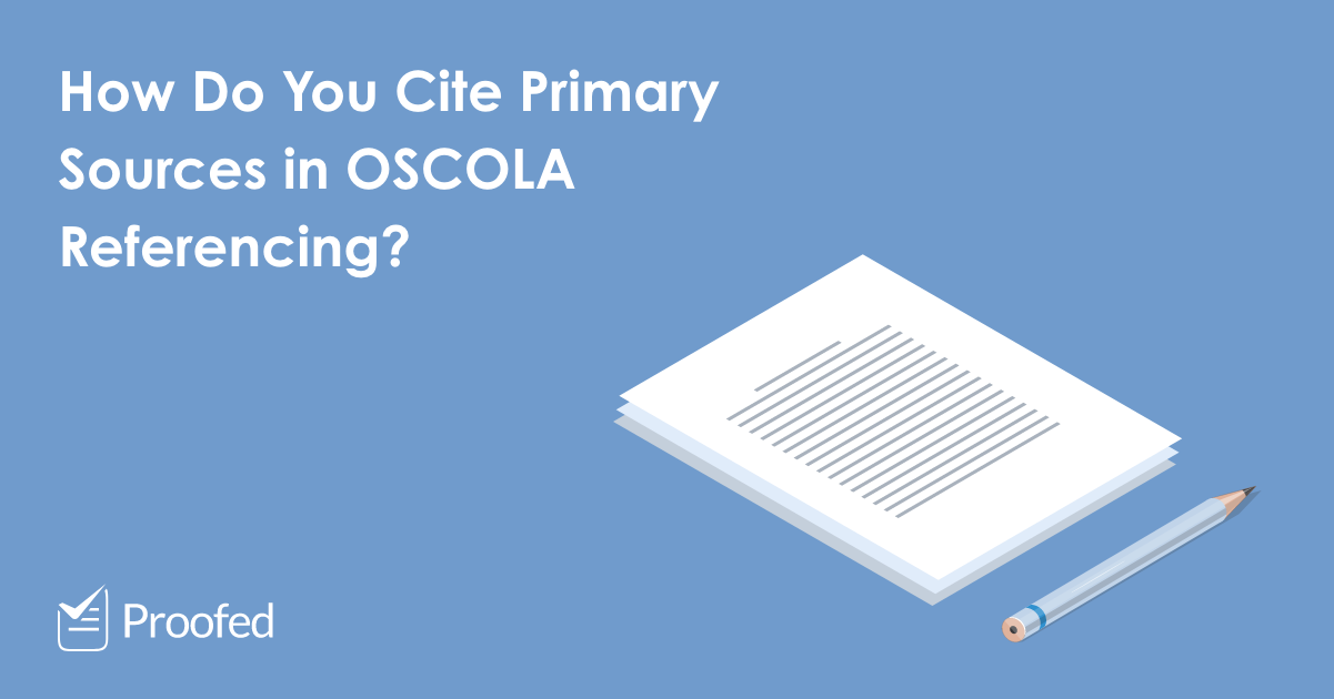 Citing Primary Sources in OSCOLA Referencing