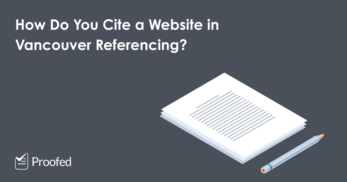 How to Cite a Website in Vancouver Referencing