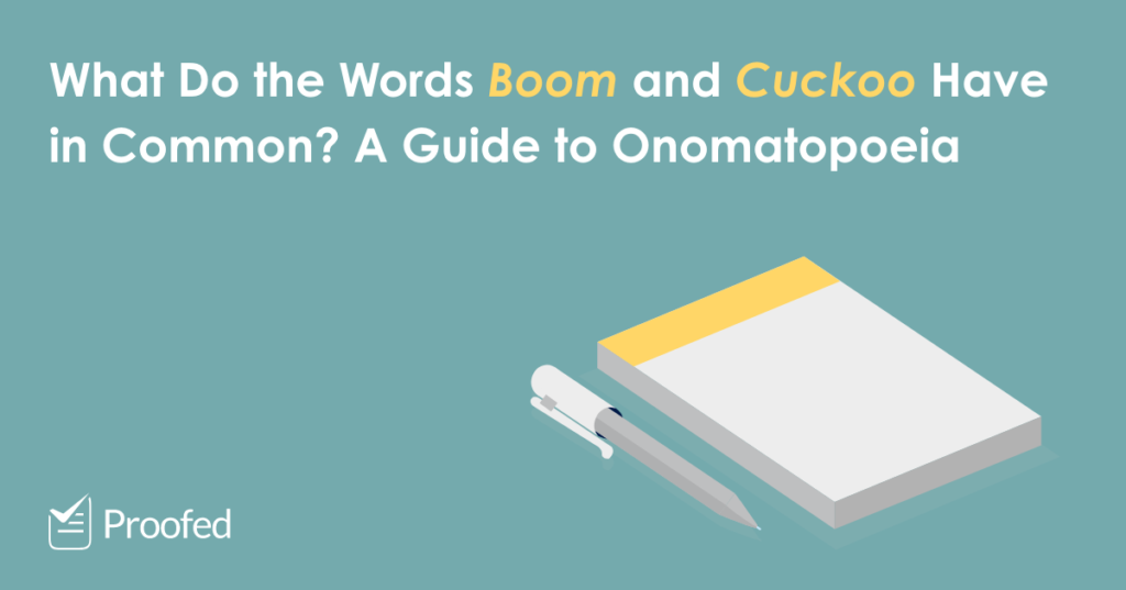 Writing Tips What Is Onomatopoeia