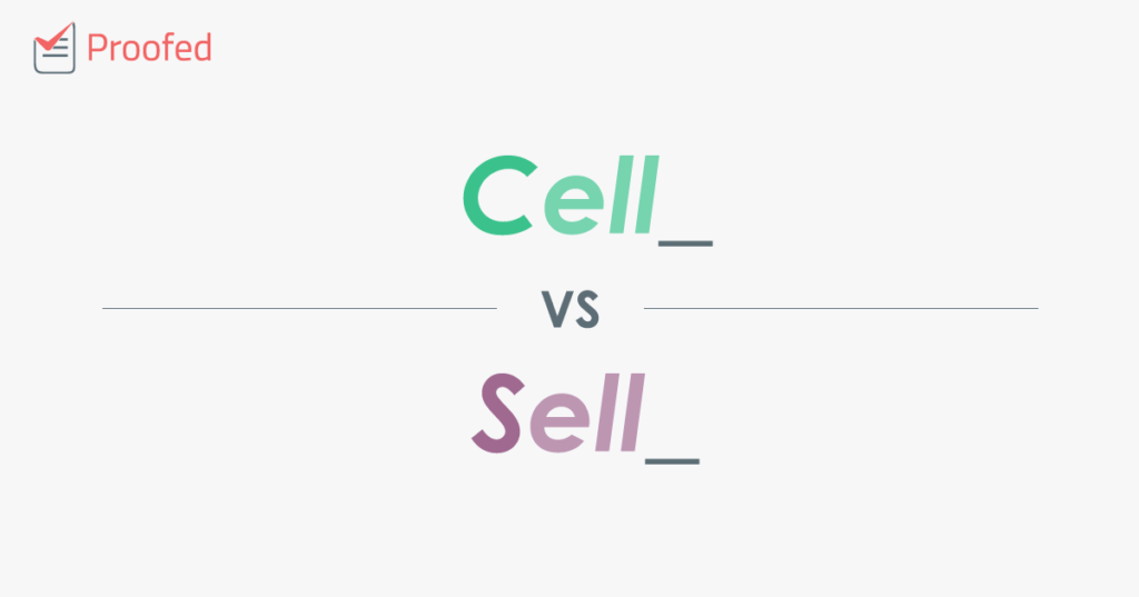 Word Choice: Cell vs. Sell