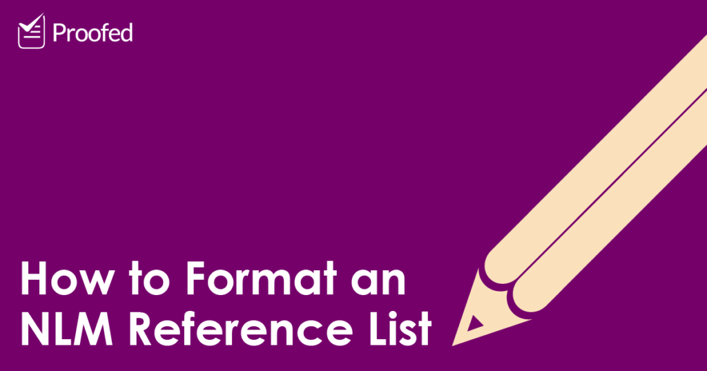 How to Format an NLM Reference List