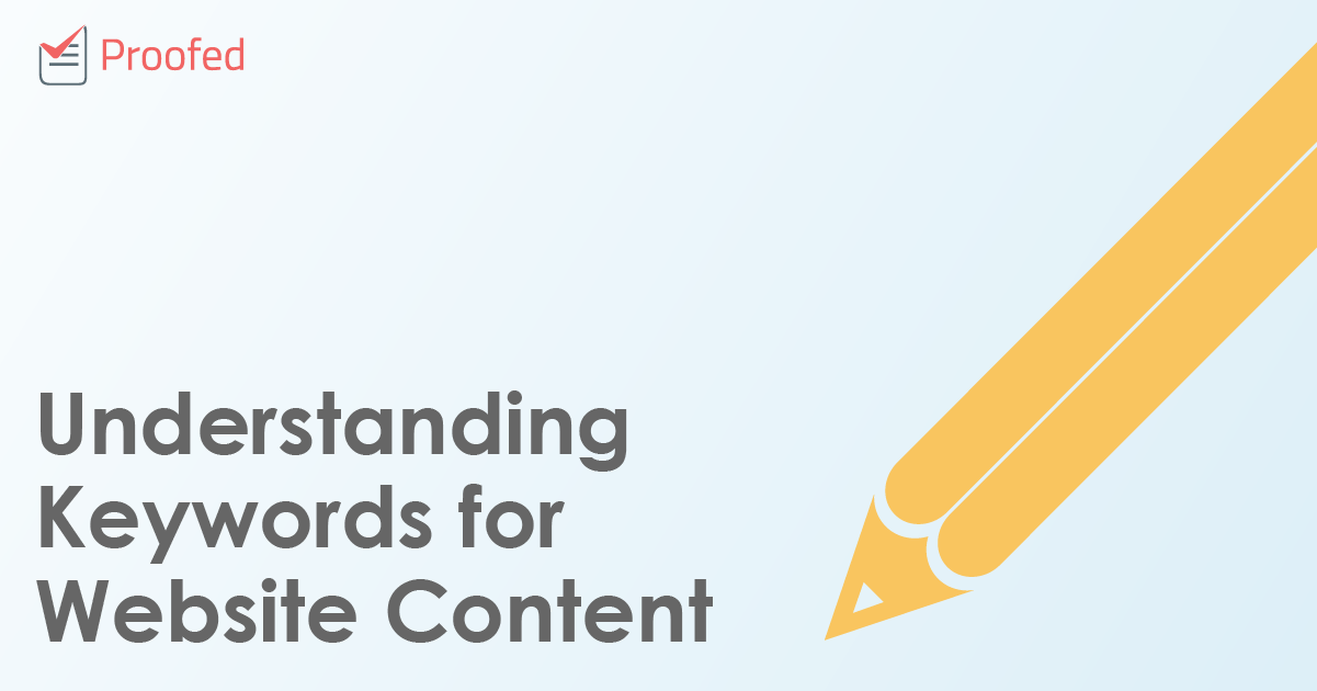 Understanding Keywords for Website Content
