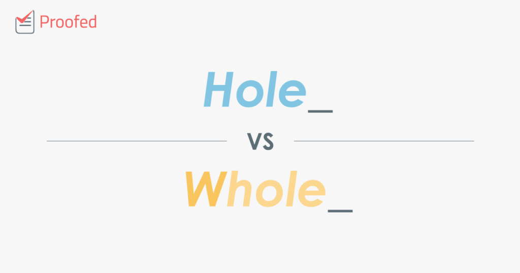 Hole vs. Whole