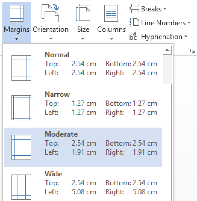 Margins and Page Orientation in Microsoft Word | Proofed