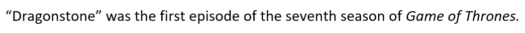 title of research article italicized or quoted