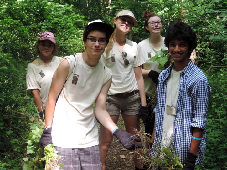 Student volunteers in action! (Photo: Eileen Hornbaker)