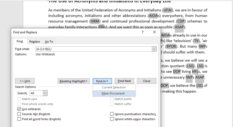 abbreviation of word assignment