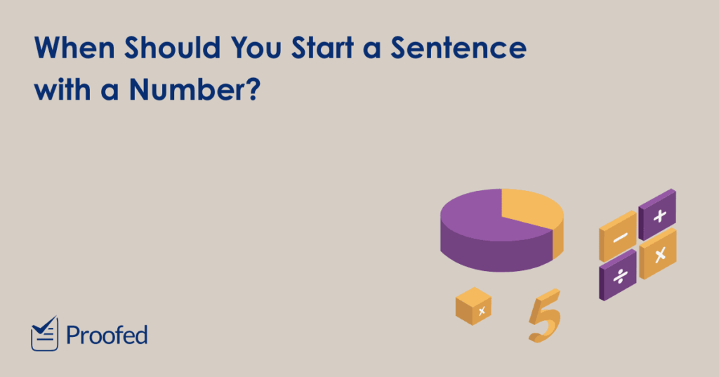 Writing Tips Starting a Sentence with a Number