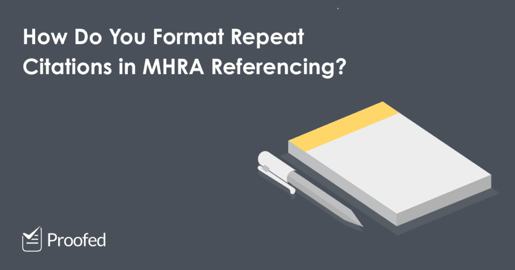 How to Format Repeat Citations in MHRA Referencing