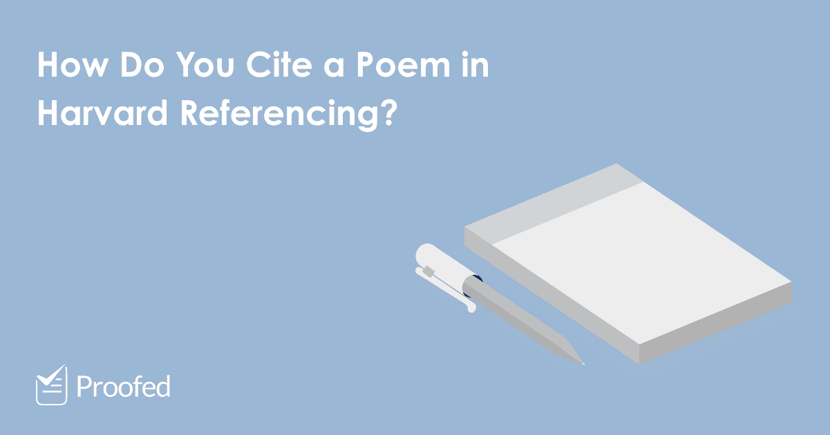 How to Cite a Poem in Harvard Referencing