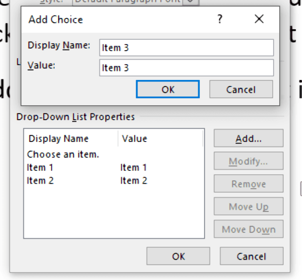 fillable form ms word visual studio