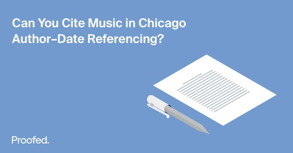 How to Cite a Musical Recording in Chicago AuthorÔÇôDate Referencing