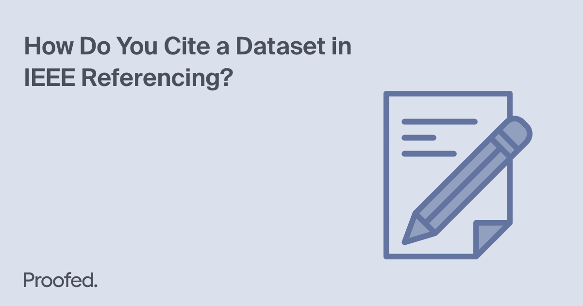 How to Cite a Dataset in IEEE Referencing