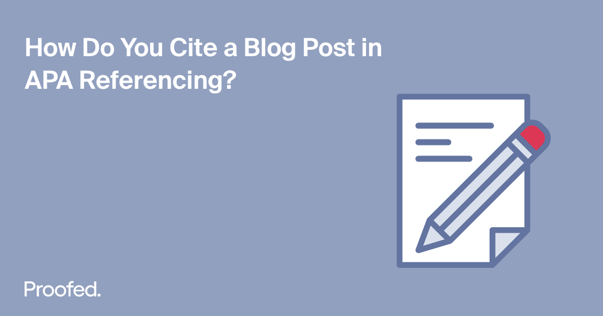 How to Cite a Blog Post in APA Referencing