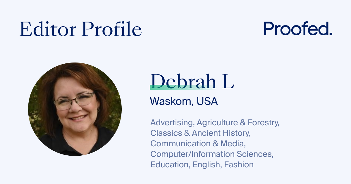 Debrah L | Our Editors | Proofed