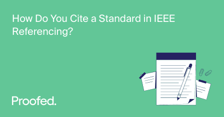 How to Cite a Standard in IEEE Referencing