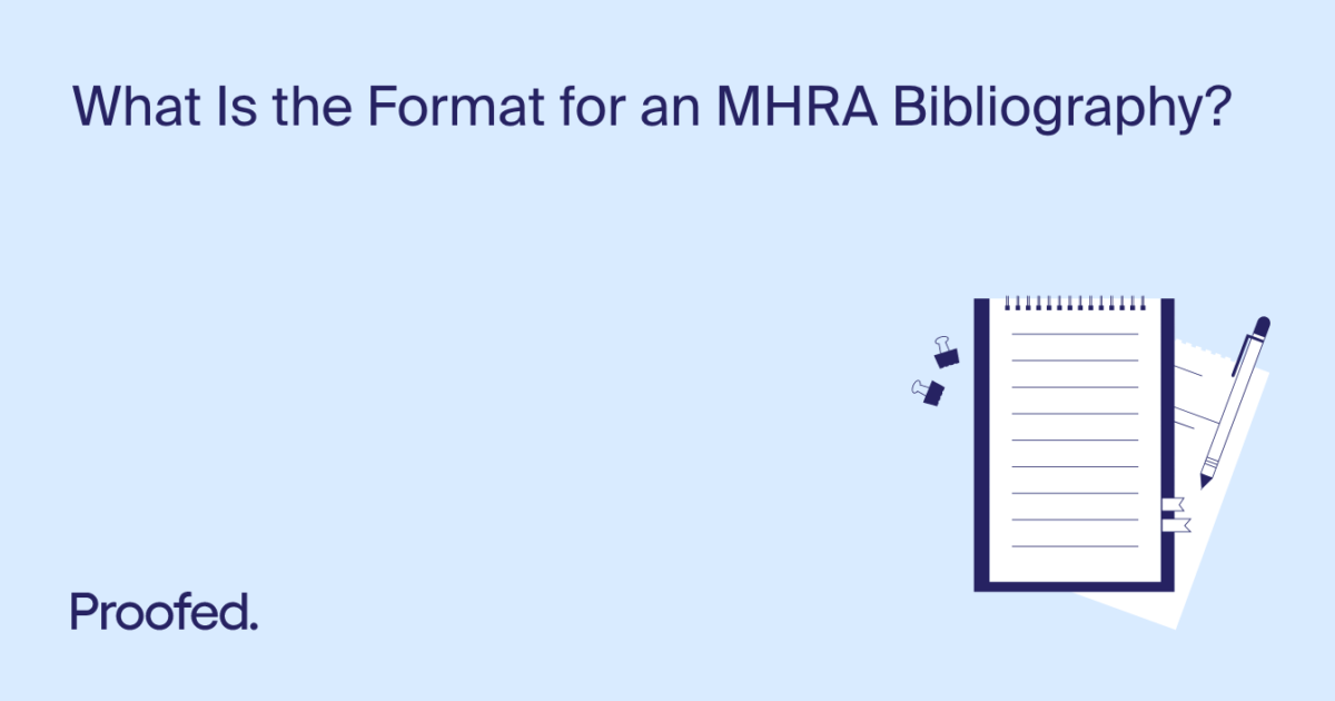 How to Format an MHRA Bibliography Proofed s Writing Tips