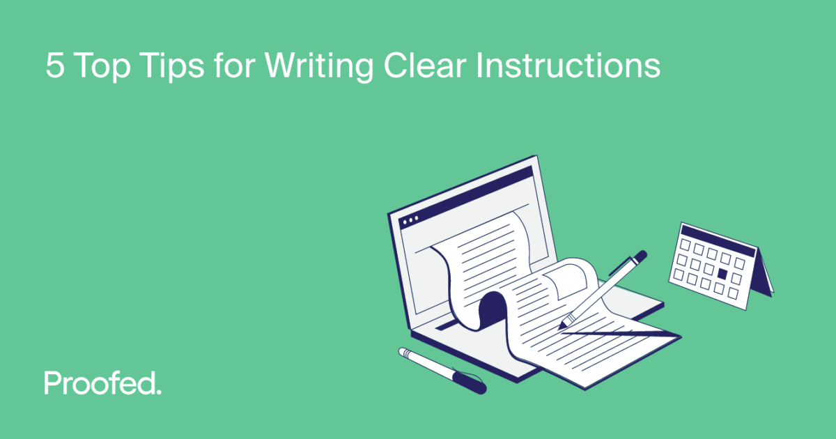 writing clear instructions