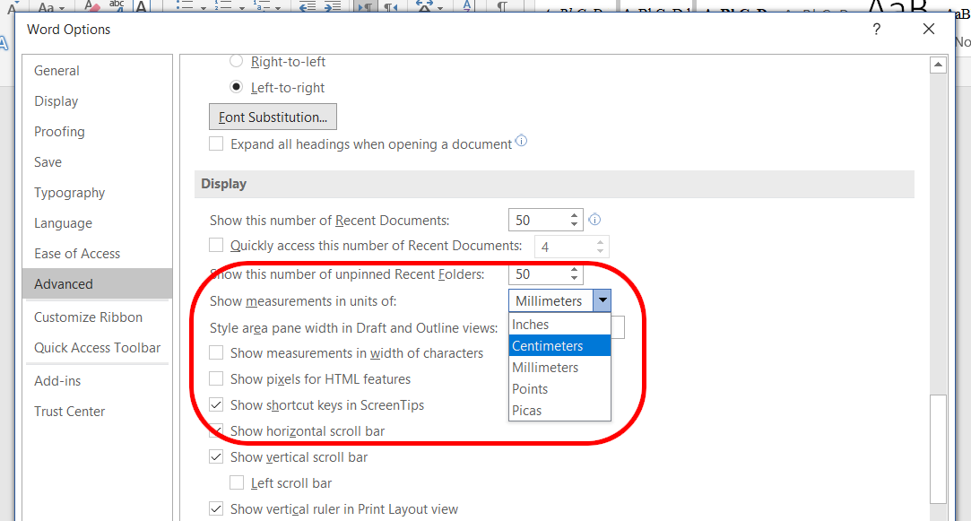 How to Change Units of Measurement in Microsoft Word