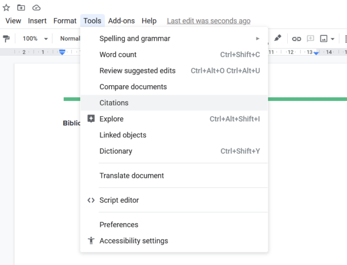 How To Use The Citation Tools In Google Docs 