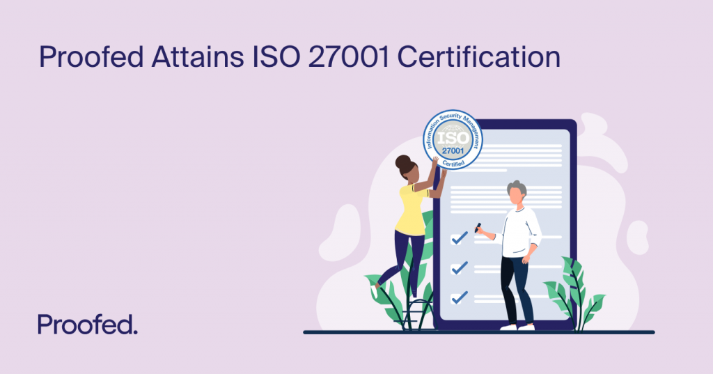 Image of Proofed's ISO 27001 Certification